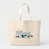 Lure cursushonden grote tote bag (Voorkant)
