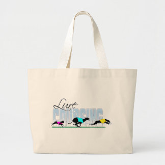 Lure cursushonden grote tote bag