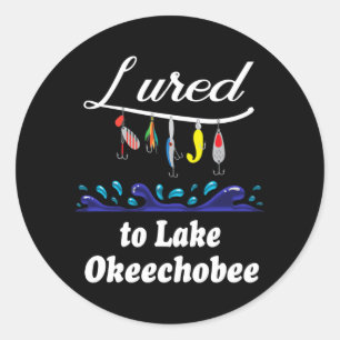 Lured to Lake Okeechobee FL Florida Vist Ronde Sticker
