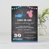 Lures of Lace Gender Reopenbaarmakingspartij Kaart (Staand voorkant)