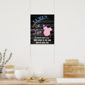 Lures of Lace Wooden Gender onthullen als Baby Poster (Keuken)