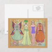 Luriel the Woodland Elf Paper Doll Briefkaart (Voorkant / Achterkant)