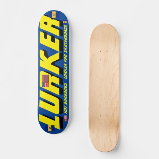LURKER JMT BARB 7 3/4" Skateboard Deck (Voorkant)