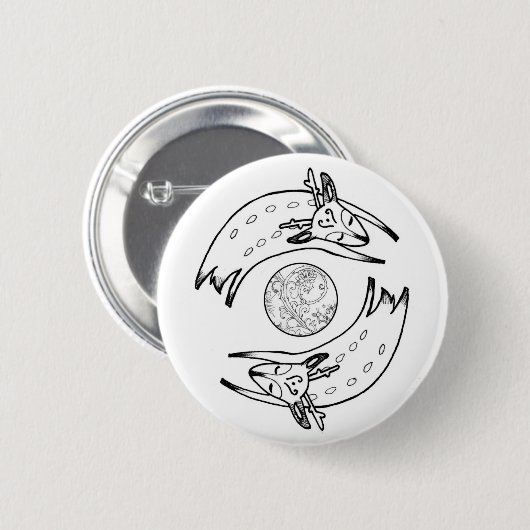 Lurkherder Buttom Ronde Button 5,7 Cm (Voorkant /achterkant)