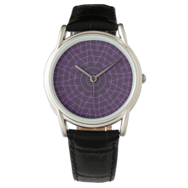 Lus Pinot Noir Plaid Horloge (Voorkant)
