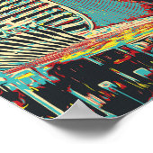 Lusail Marina-gebouwen illustratie Qatar Poster (Hoek)