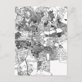 Lusaka Zambia City Map Briefkaart