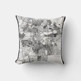 Lusaka Zambia City Map Kussen