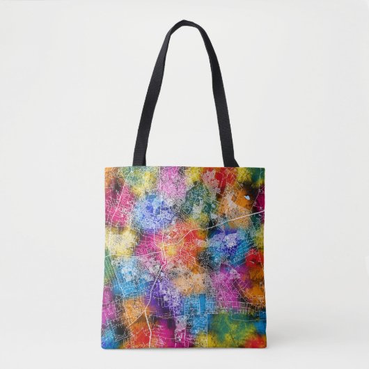 Lusaka Zambia Stadsplattegrond Tote Bag (Voorkant)