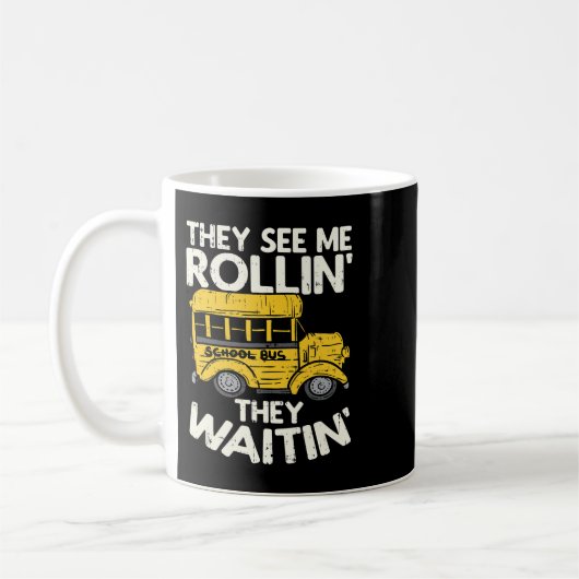 Lusbuschauffeur zie me Rollin.. Koffiemok (Links)