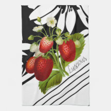 Luscieuze aardbeien op zwart-wit
