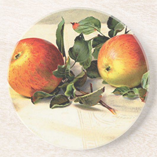 Luscieuze appels zandsteen onderzetter (Voorkant)