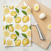 Luscieuze citroenen theedoek (Quarter Fold)
