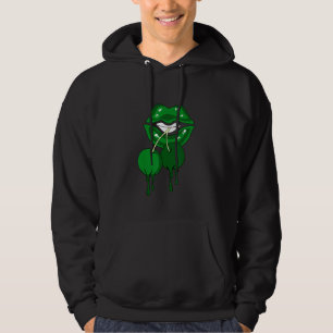 Luscieuze lippen Drijvende nestbeker 3 Pijngroen Hoodie