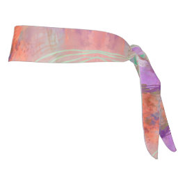 Luscious abstract mint groen & oranje stropdassen