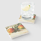 Luscious Apples Square Stenen Onderzetter (Zijkant)