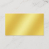 Luscious Elegant Moderne Gold Band Achtergrond Fot Visitekaartje (Achterkant)