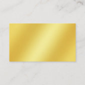 Luscious Elegant Moderne Gold Band Achtergrond Fot Visitekaartje (Achterkant)