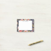 Luscious Floral Personalized Name Post-it® Notes (Op bureau)