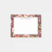 Luscious Floral Personalized Name Post-it® Notes (Voorkant)