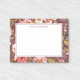 Luscious Floral Personalized Name Post-it® Notes