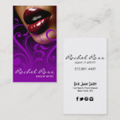Luscious Glossy Lips Curliques | paars Visitekaartje (Voorkant / Achterkant)