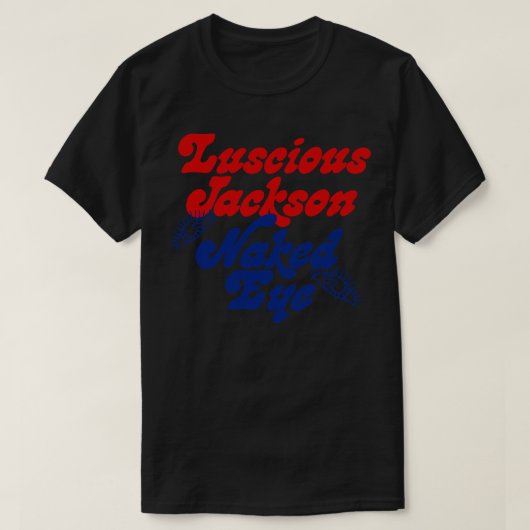 Luscious Jackson 90s stijl ventilator ontwerp T-shirt (Design voorkant)