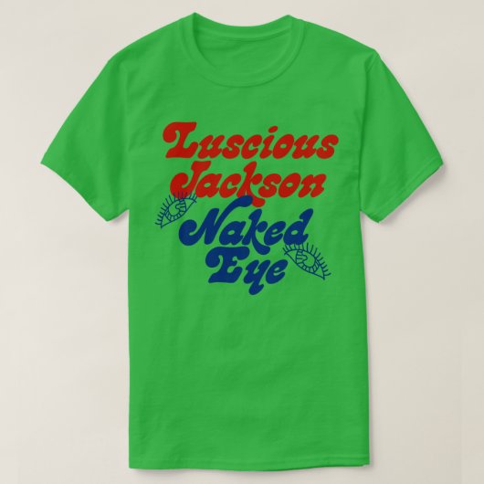Luscious Jackson 90s stijl ventilator ontwerp T-shirt (Design voorkant)