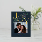 Luscious Joy Folie Holiday Briefkaart kerstkaart (Staand Voorkant)