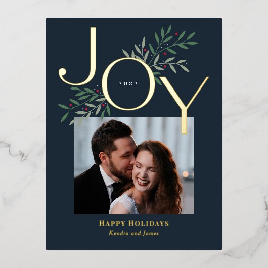 Luscious Joy Folie Holiday Briefkaart kerstkaart (Voorkant)