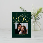 Luscious Joy Folie Holiday Briefkaart kerstkaart (Staand Voorkant)