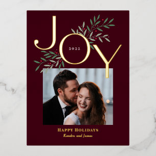 Luscious Joy Folie Holiday Briefkaart kerstkaart