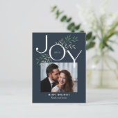 Luscious Joy Photo Holiday Briefkaart met kerstkaa (Staand voorkant)