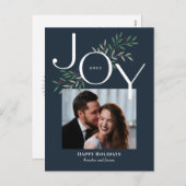 Luscious Joy Photo Holiday Briefkaart met kerstkaa (Voorkant / Achterkant)