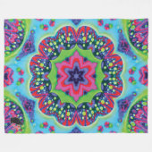 Luscious Kaleidoscope Fleece Blanket (Voorkant (Horizontaal))