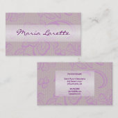 LUSCIOUS LACE  Mode Designer Card Visitekaartje (Voorkant / Achterkant)