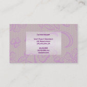 LUSCIOUS LACE  Mode Designer Card Visitekaartje (Achterkant)