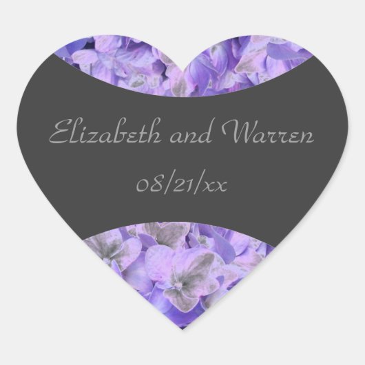 Luscious Lavender Hydrangea [2] - Verzegelingen/st Hart Sticker (Voorkant)