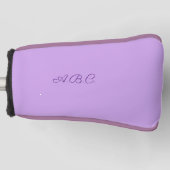 Luscious Lavender Monogram Golfheadcover (Voorkant)