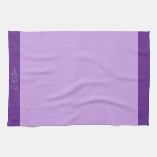 Luscious Lavender Monogram Theedoek (Horizontaal)