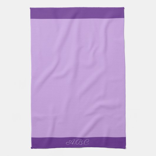 Luscious Lavender Monogram Theedoek (Verticaal)