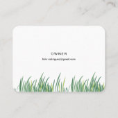 Luscious Lawn Photo Name Landscaping Visitekaartje (Achterkant)
