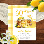Luscious Lemon Cake Ginger Tea 60e Verjaardagsfees Kaart<br><div class="desc">Introductie van onze heerlijke Lemon Zest Verjaardag Uitnodiging composiet ontwerp! Vier uw speciale dag met de perfecte mix van frisheid en zoetheid. Dit charmante ontwerp legt de essentie van de lente en zomer vast, waardoor het ideaal is voor vrolijke verjaardagsfeestjes in de warme seizoenen. Het middelpunt van deze heerlijke uitnodiging...</div>