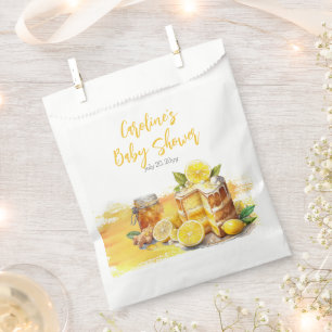 Luscious Lemon Cake Ginger Tea Baby shower Bedankzakje