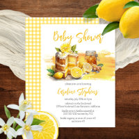 Luscious Lemon Cake Ginger Tea Baby shower