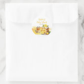 Luscious Lemon Cake Ginger Tea Baby shower Ronde Sticker (Tas)