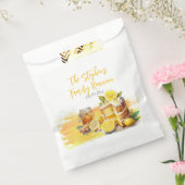 Luscious Lemon Cake Ginger Tea Familiereünie Bedankzakje (Gezegeld)