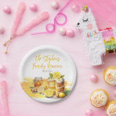 Luscious Lemon Cake Ginger Tea Familiereünie Papieren Bordje (Feest)