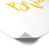 Luscious Lemon Cake Ginger Tea Vrijgezellenfeest Poster (Hoek)