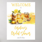 Luscious Lemon Cake Ginger Tea Vrijgezellenfeest Poster (Voorkant)